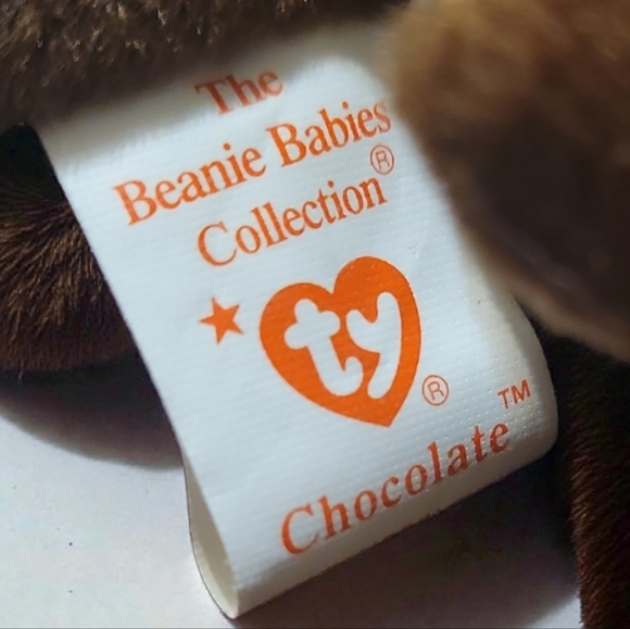 NWT Rare 1993 TY Beanie Baby CHOCOLATE Moose Original 9" Hang Tush Tags Mint - Picture 7 of 9
